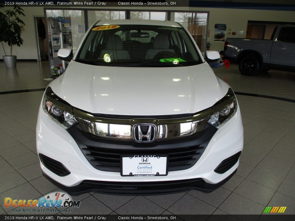 2019 Honda HR-V LX AWD Platinum White Pearl / Gray Photo #2
