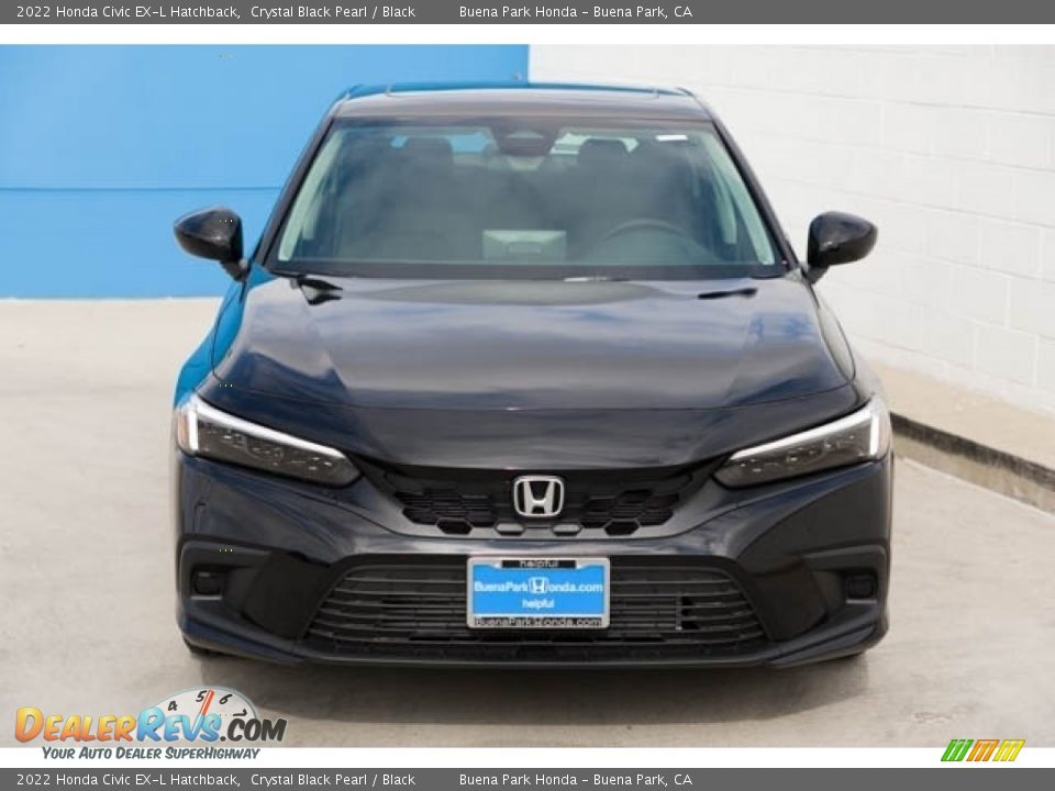 2022 Honda Civic EX-L Hatchback Crystal Black Pearl / Black Photo #3