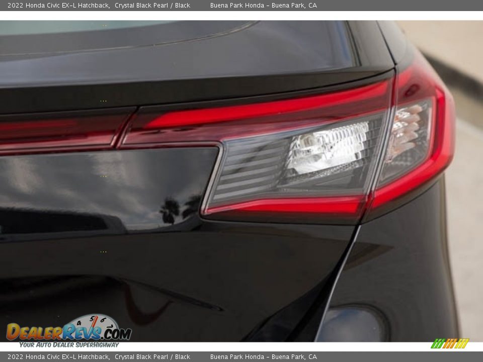 2022 Honda Civic EX-L Hatchback Crystal Black Pearl / Black Photo #7