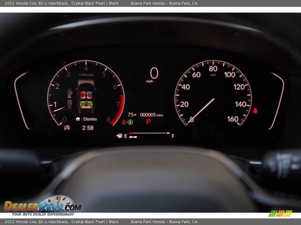 2022 Honda Civic EX-L Hatchback Gauges Photo #18