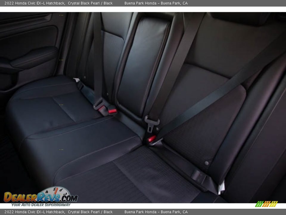 2022 Honda Civic EX-L Hatchback Crystal Black Pearl / Black Photo #26