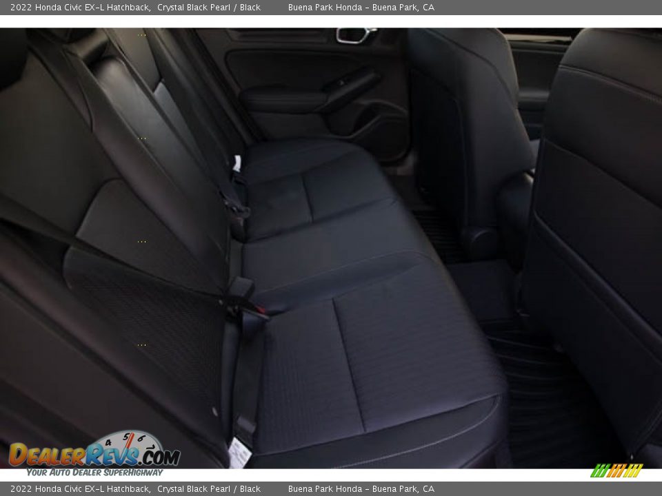 2022 Honda Civic EX-L Hatchback Crystal Black Pearl / Black Photo #28