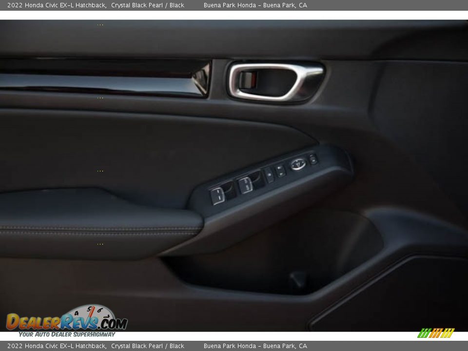 2022 Honda Civic EX-L Hatchback Crystal Black Pearl / Black Photo #33