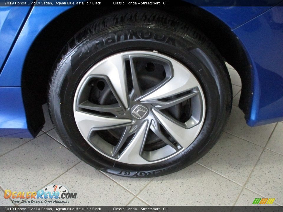 2019 Honda Civic LX Sedan Agean Blue Metallic / Black Photo #11