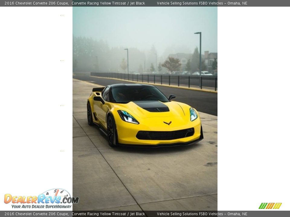 2016 Chevrolet Corvette Z06 Coupe Corvette Racing Yellow Tintcoat / Jet Black Photo #9