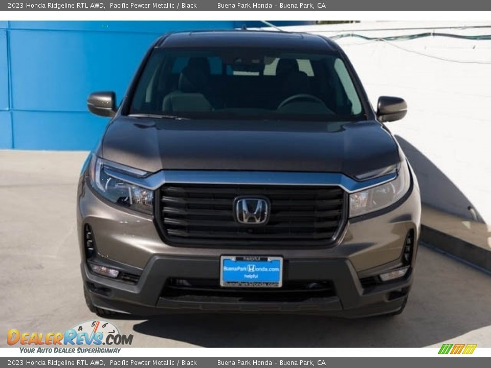 2023 Honda Ridgeline RTL AWD Pacific Pewter Metallic / Black Photo #3