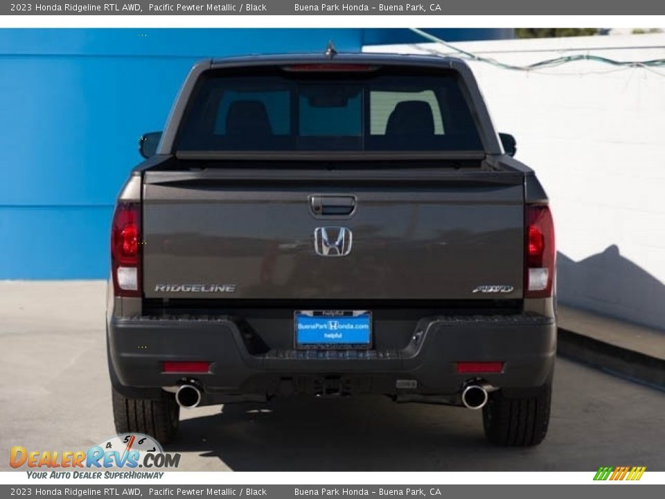 2023 Honda Ridgeline RTL AWD Pacific Pewter Metallic / Black Photo #5