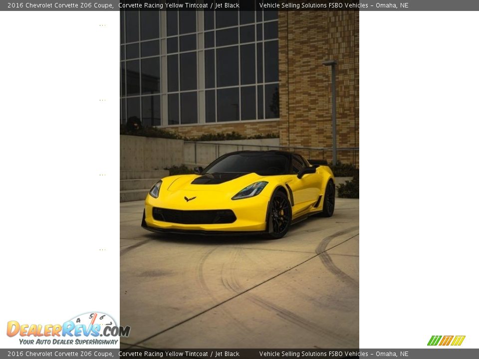 2016 Chevrolet Corvette Z06 Coupe Corvette Racing Yellow Tintcoat / Jet Black Photo #12