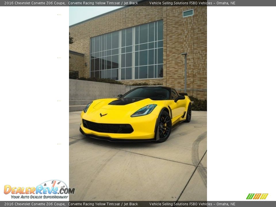 2016 Chevrolet Corvette Z06 Coupe Corvette Racing Yellow Tintcoat / Jet Black Photo #15