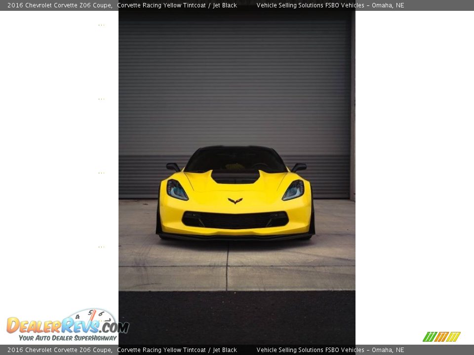 2016 Chevrolet Corvette Z06 Coupe Corvette Racing Yellow Tintcoat / Jet Black Photo #16