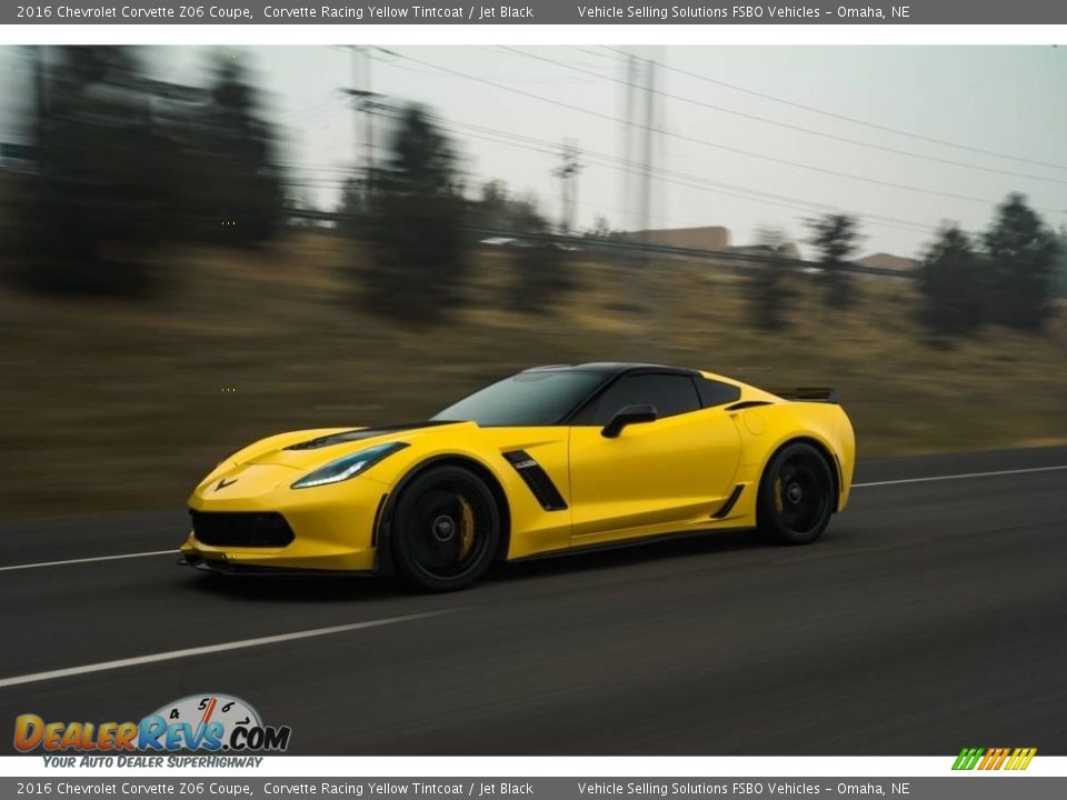 2016 Chevrolet Corvette Z06 Coupe Corvette Racing Yellow Tintcoat / Jet Black Photo #17