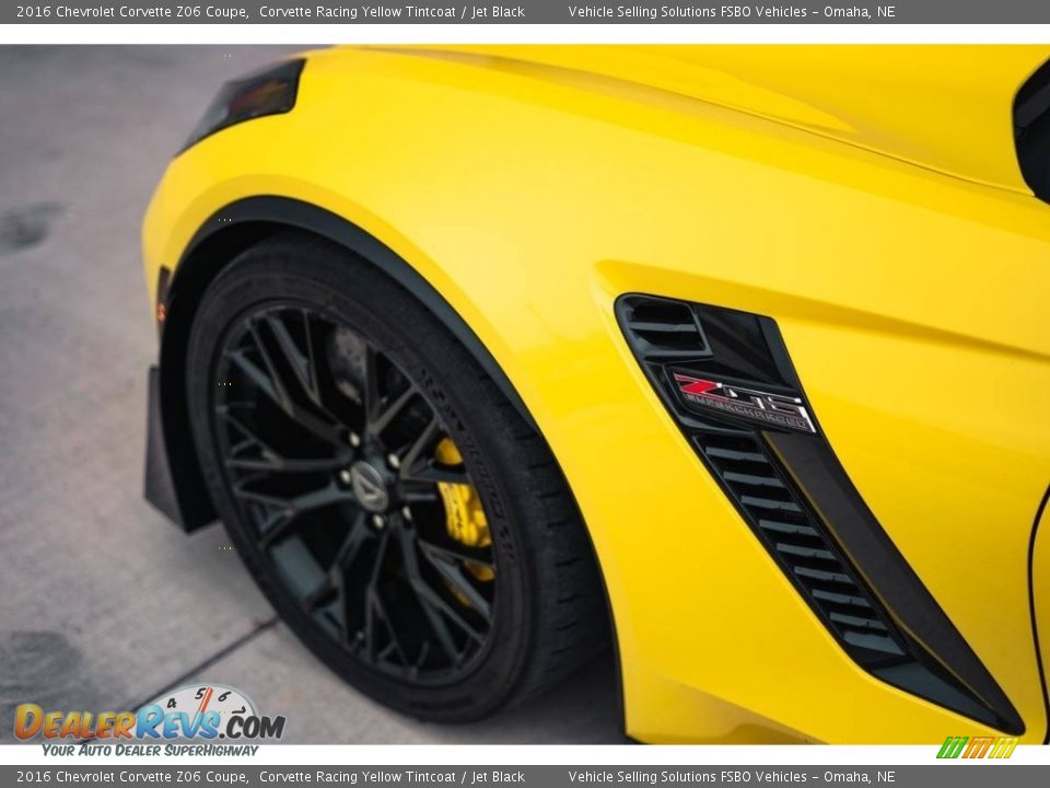 2016 Chevrolet Corvette Z06 Coupe Corvette Racing Yellow Tintcoat / Jet Black Photo #21