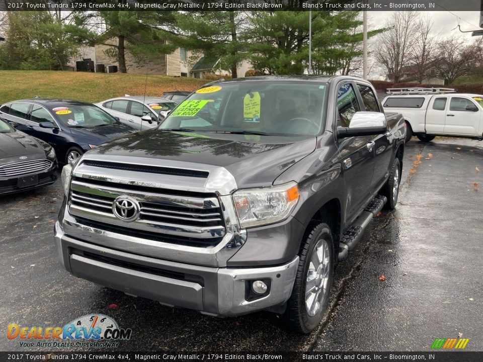 2017 Toyota Tundra 1794 CrewMax 4x4 Magnetic Gray Metallic / 1794 Edition Black/Brown Photo #2