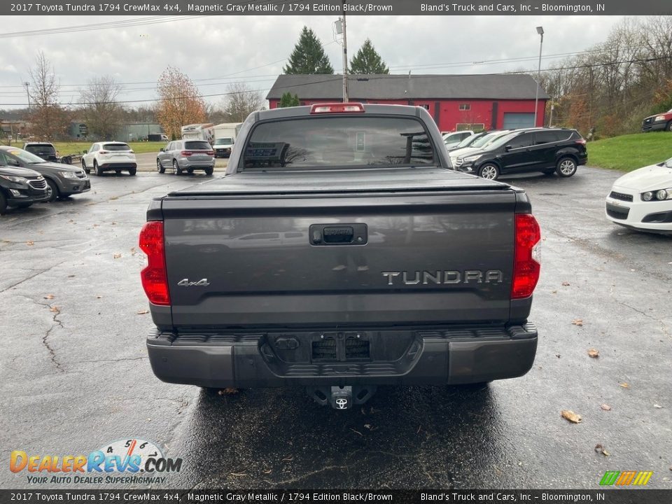 2017 Toyota Tundra 1794 CrewMax 4x4 Magnetic Gray Metallic / 1794 Edition Black/Brown Photo #4