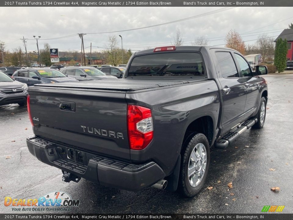 2017 Toyota Tundra 1794 CrewMax 4x4 Magnetic Gray Metallic / 1794 Edition Black/Brown Photo #5