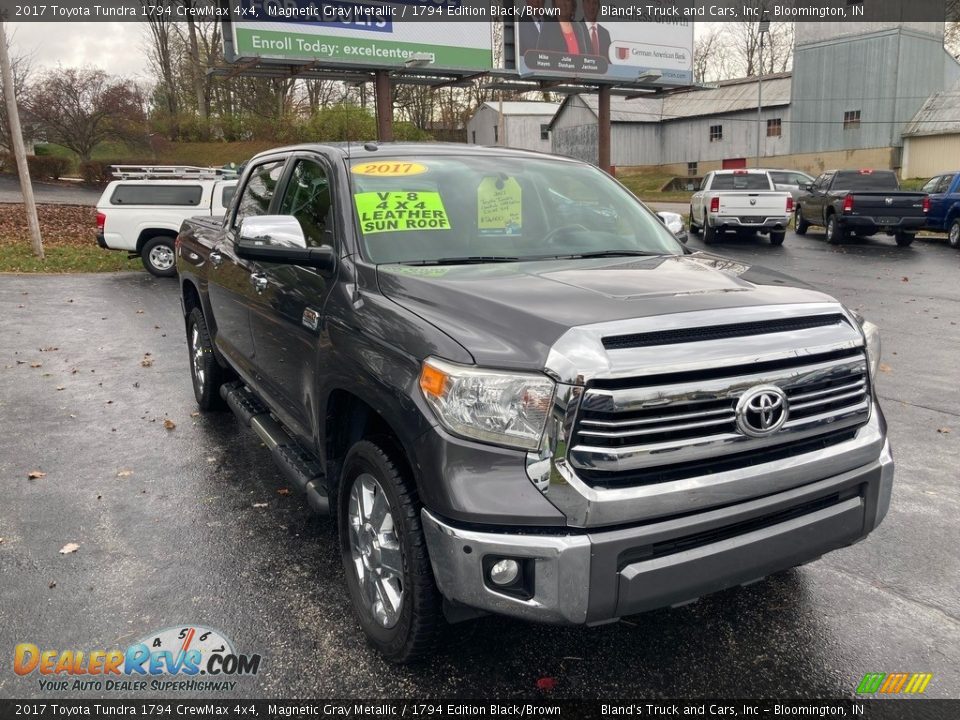 2017 Toyota Tundra 1794 CrewMax 4x4 Magnetic Gray Metallic / 1794 Edition Black/Brown Photo #6