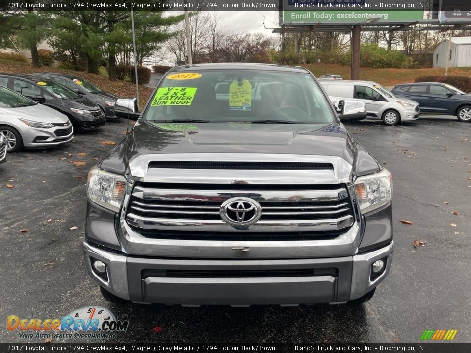 2017 Toyota Tundra 1794 CrewMax 4x4 Magnetic Gray Metallic / 1794 Edition Black/Brown Photo #7