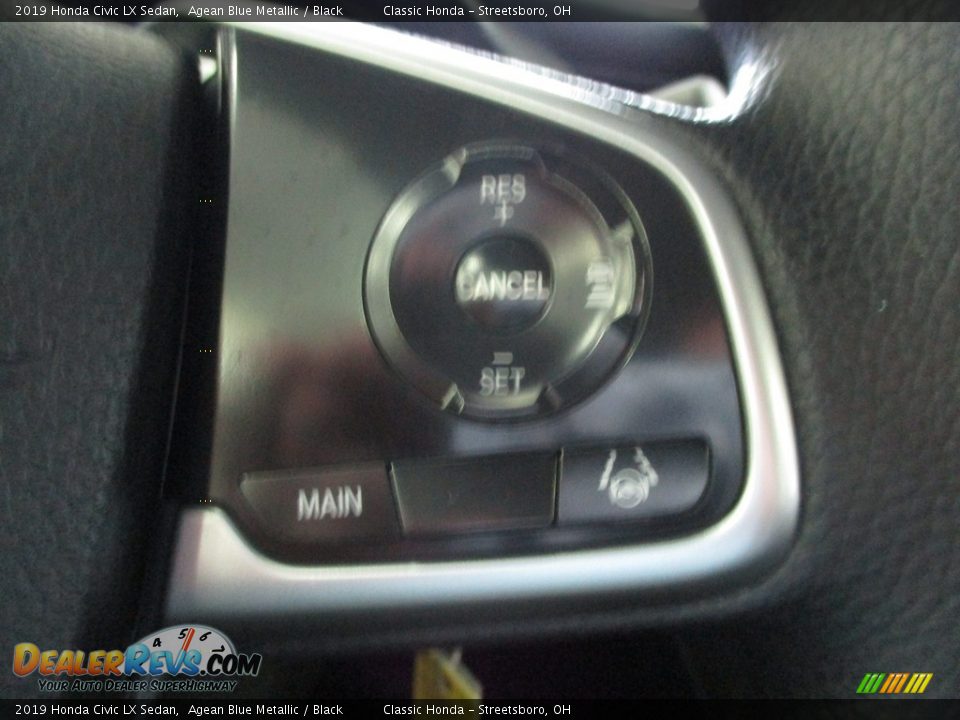2019 Honda Civic LX Sedan Agean Blue Metallic / Black Photo #31