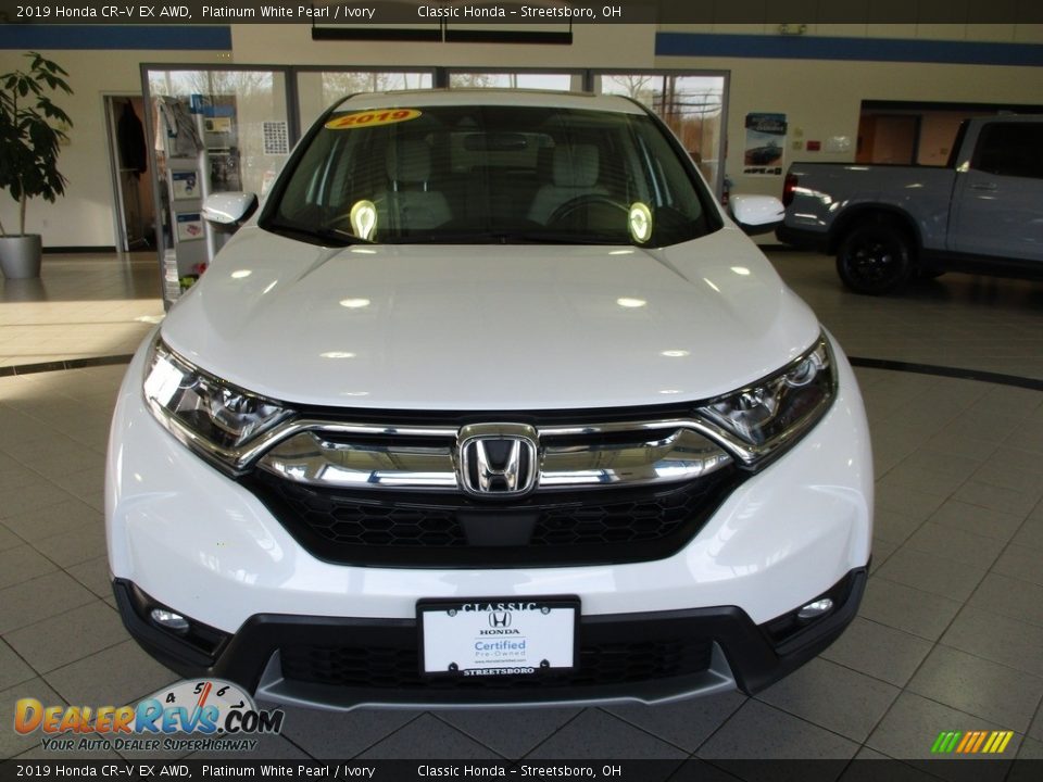 2019 Honda CR-V EX AWD Platinum White Pearl / Ivory Photo #2