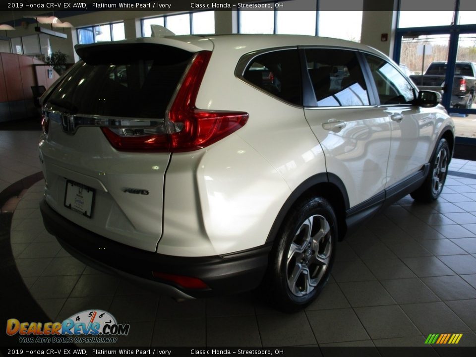 2019 Honda CR-V EX AWD Platinum White Pearl / Ivory Photo #7