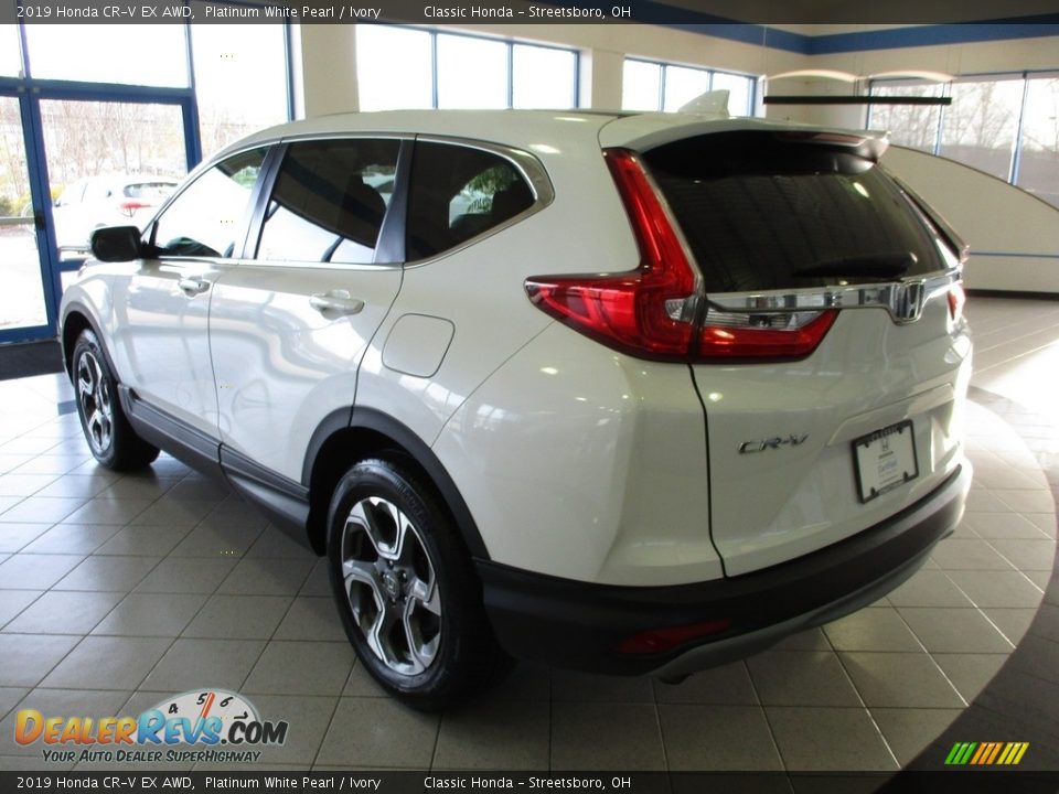 2019 Honda CR-V EX AWD Platinum White Pearl / Ivory Photo #9
