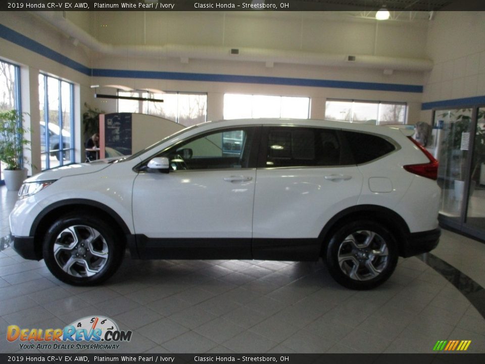 2019 Honda CR-V EX AWD Platinum White Pearl / Ivory Photo #10