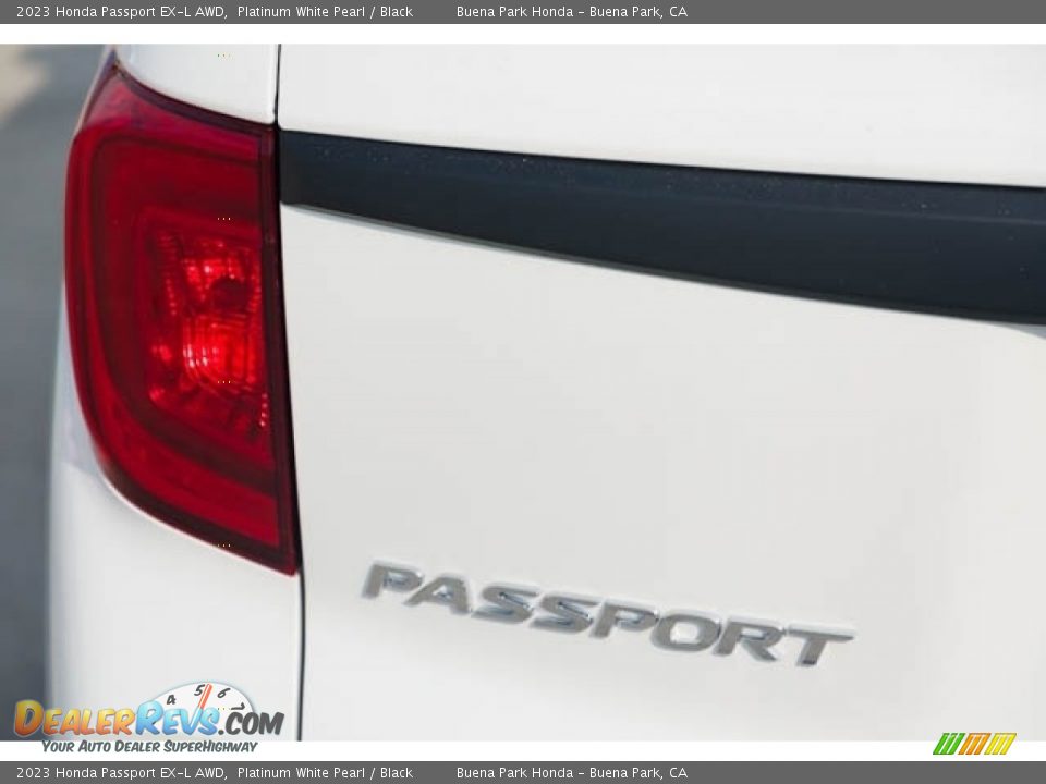 2023 Honda Passport EX-L AWD Platinum White Pearl / Black Photo #6