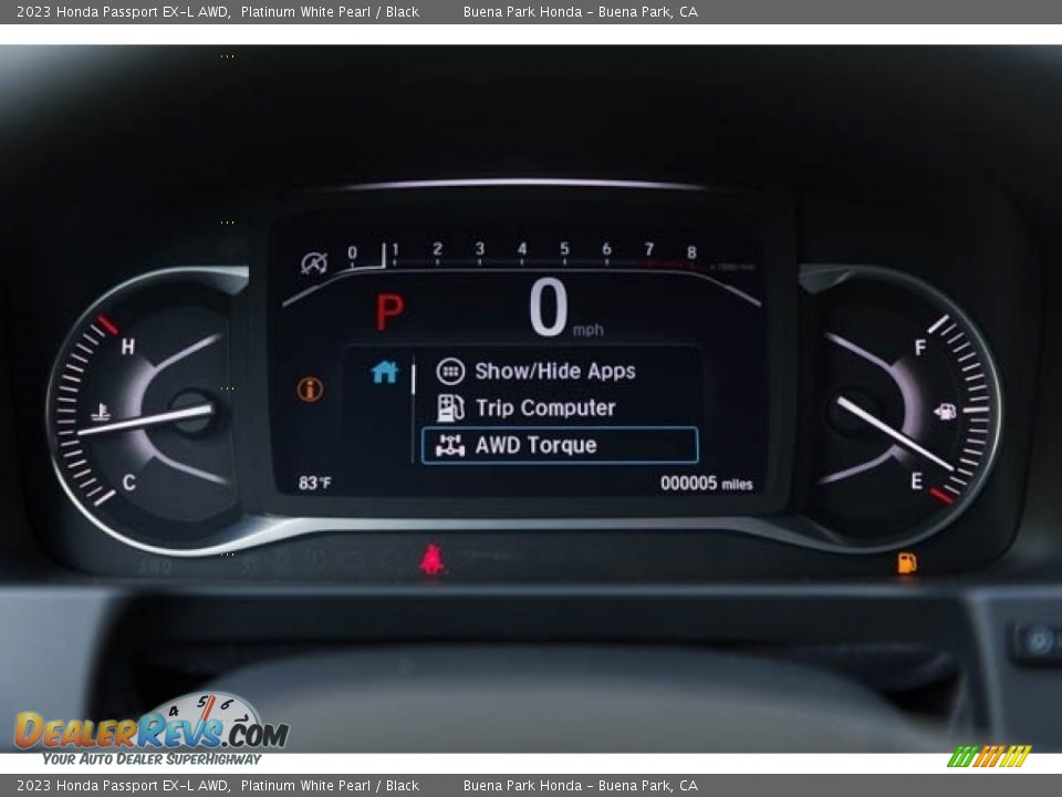 2023 Honda Passport EX-L AWD Gauges Photo #18