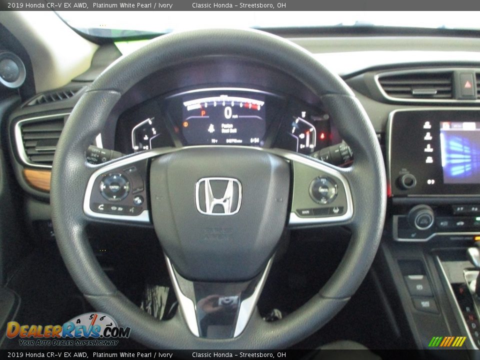 2019 Honda CR-V EX AWD Platinum White Pearl / Ivory Photo #30