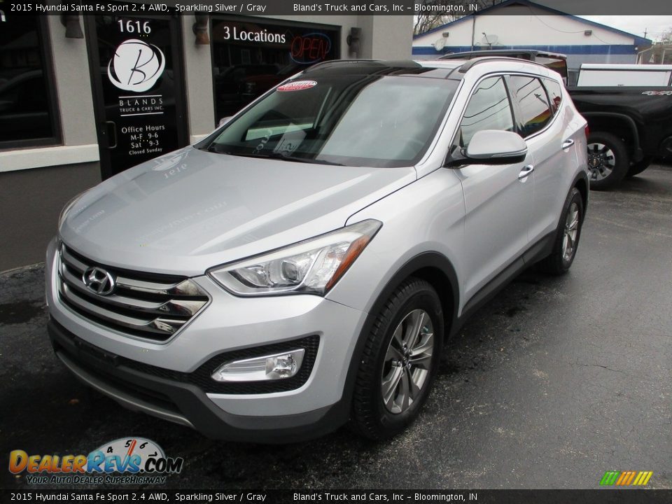 2015 Hyundai Santa Fe Sport 2.4 AWD Sparkling Silver / Gray Photo #2