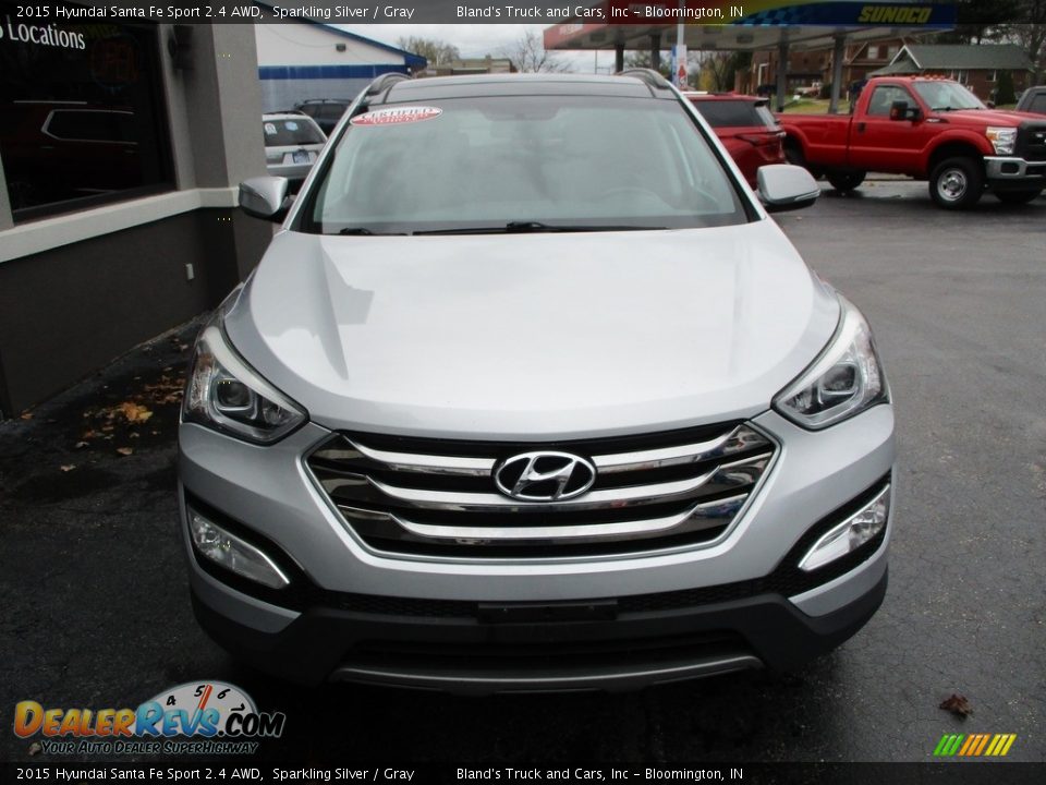 2015 Hyundai Santa Fe Sport 2.4 AWD Sparkling Silver / Gray Photo #27