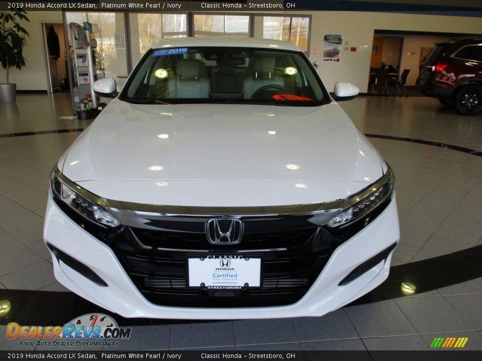 2019 Honda Accord LX Sedan Platinum White Pearl / Ivory Photo #2