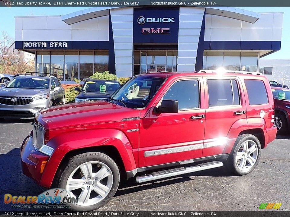 2012 Jeep Liberty Jet 4x4 Deep Cherry Red Crystal Pearl / Dark Slate Gray Photo #1