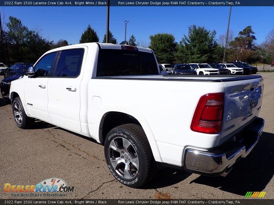 2022 Ram 1500 Laramie Crew Cab 4x4 Bright White / Black Photo #3