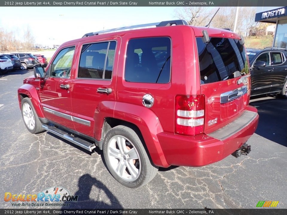 2012 Jeep Liberty Jet 4x4 Deep Cherry Red Crystal Pearl / Dark Slate Gray Photo #3