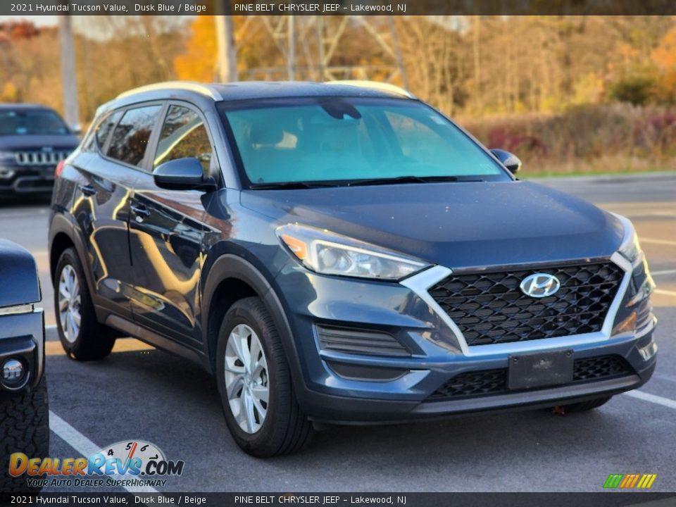 2021 Hyundai Tucson Value Dusk Blue / Beige Photo #4