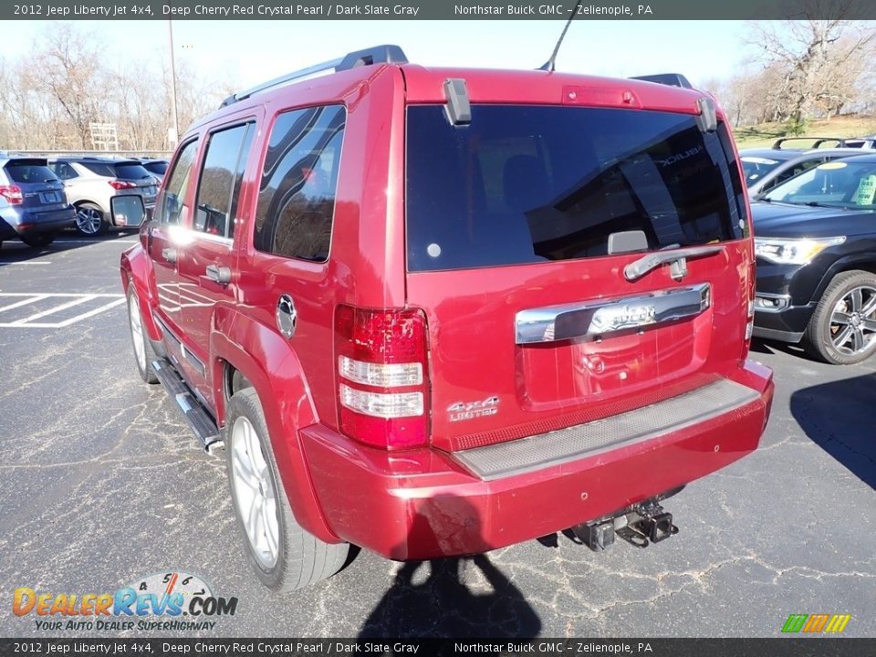 2012 Jeep Liberty Jet 4x4 Deep Cherry Red Crystal Pearl / Dark Slate Gray Photo #4