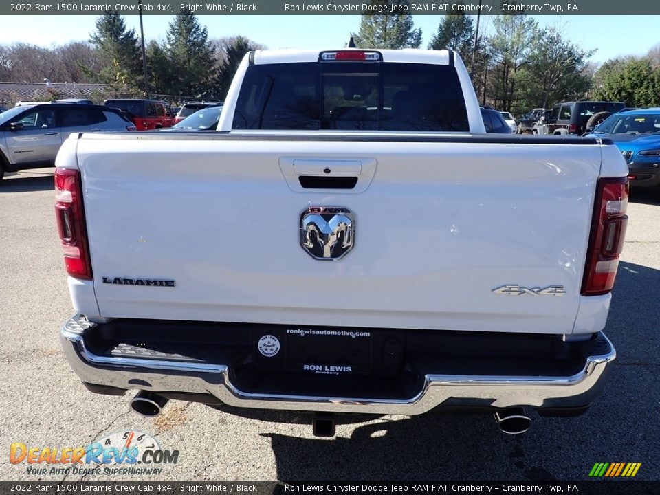 2022 Ram 1500 Laramie Crew Cab 4x4 Bright White / Black Photo #4