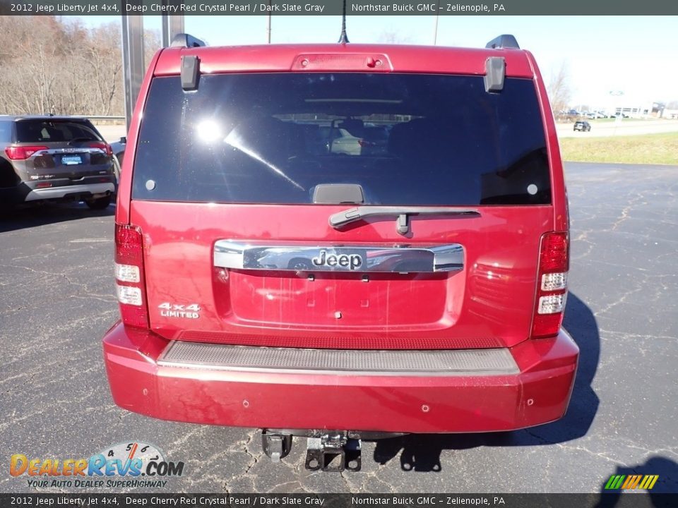 2012 Jeep Liberty Jet 4x4 Deep Cherry Red Crystal Pearl / Dark Slate Gray Photo #5