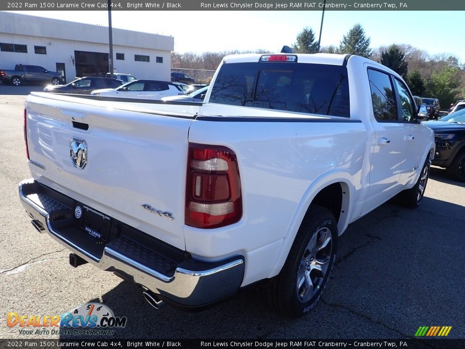 2022 Ram 1500 Laramie Crew Cab 4x4 Bright White / Black Photo #5