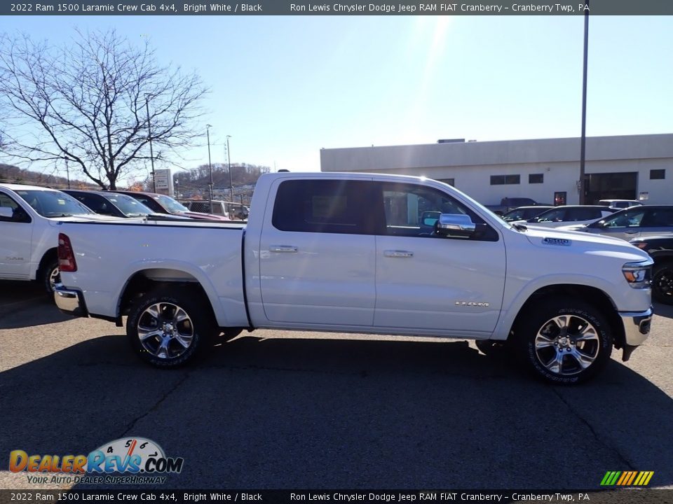 2022 Ram 1500 Laramie Crew Cab 4x4 Bright White / Black Photo #6