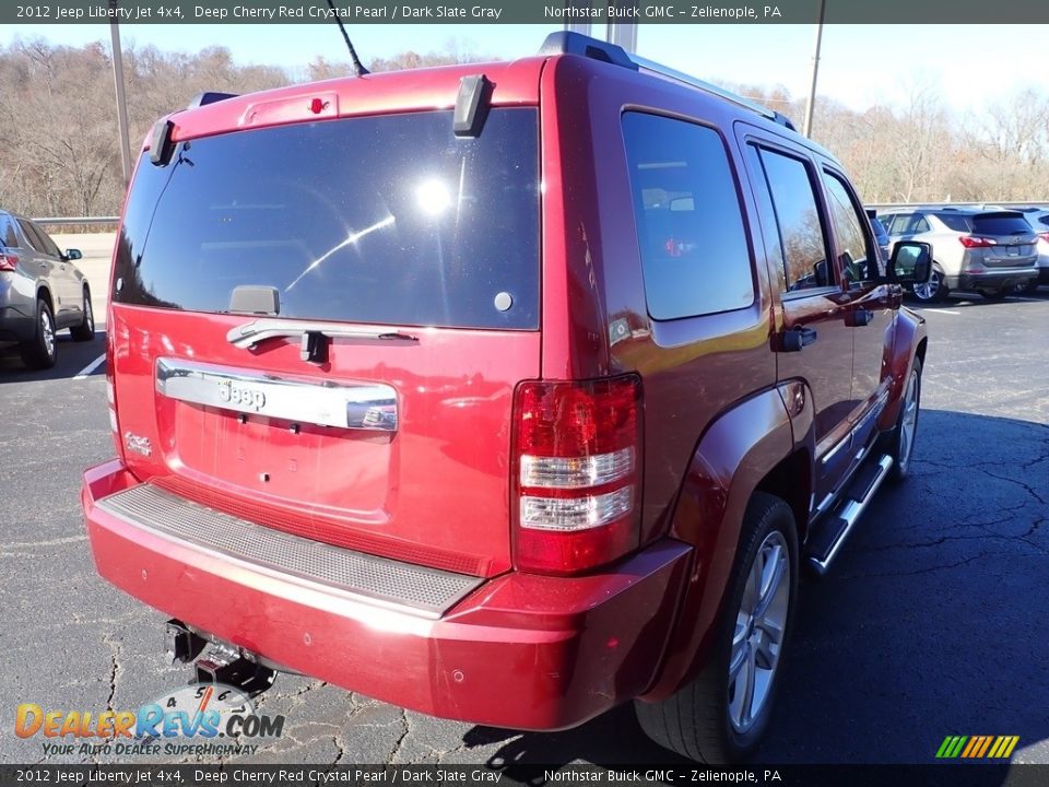 2012 Jeep Liberty Jet 4x4 Deep Cherry Red Crystal Pearl / Dark Slate Gray Photo #7