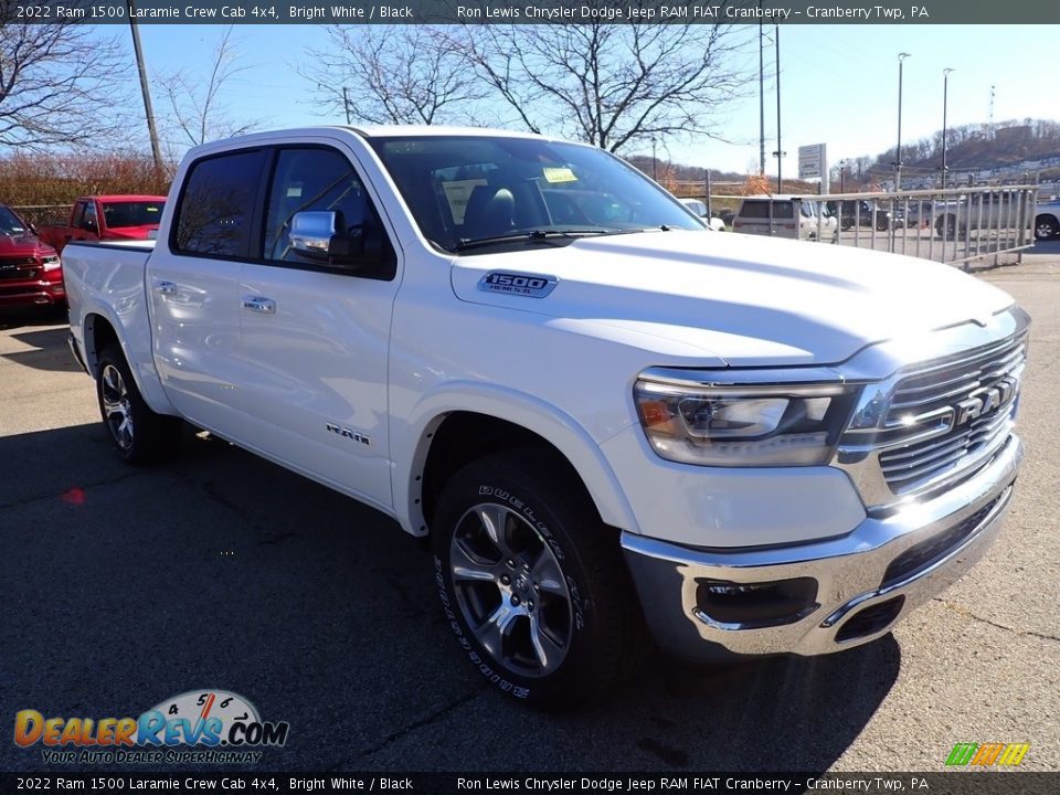 2022 Ram 1500 Laramie Crew Cab 4x4 Bright White / Black Photo #7