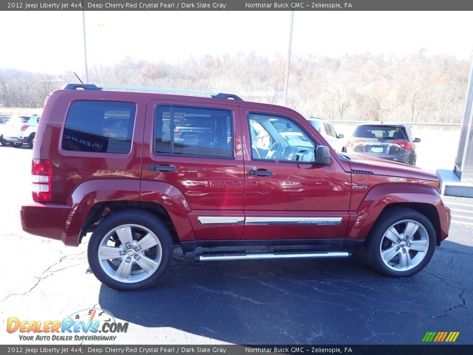 2012 Jeep Liberty Jet 4x4 Deep Cherry Red Crystal Pearl / Dark Slate Gray Photo #8