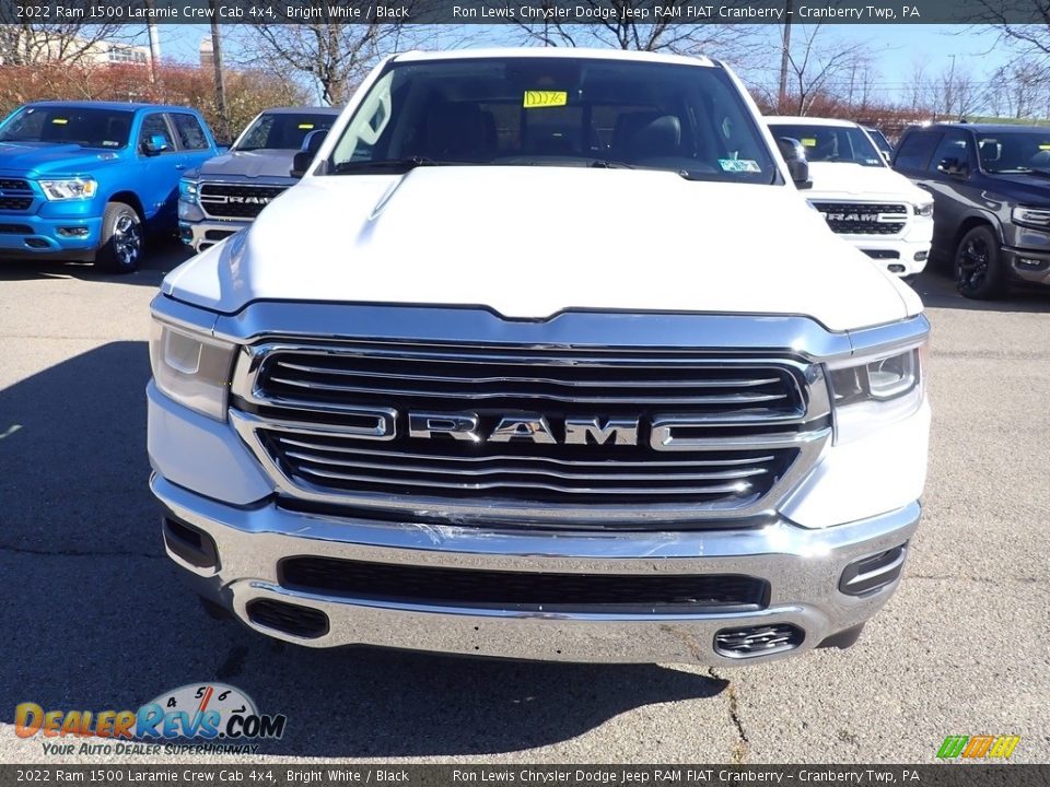 2022 Ram 1500 Laramie Crew Cab 4x4 Bright White / Black Photo #8