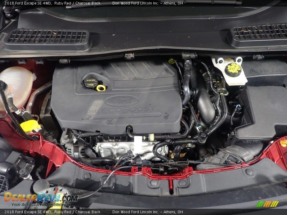 2018 Ford Escape SE 4WD Ruby Red / Charcoal Black Photo #7