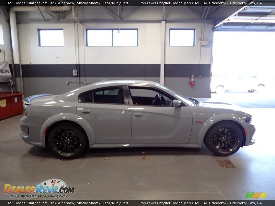2022 Dodge Charger Scat Pack Widebody Smoke Show / Black/Ruby Red Photo #4
