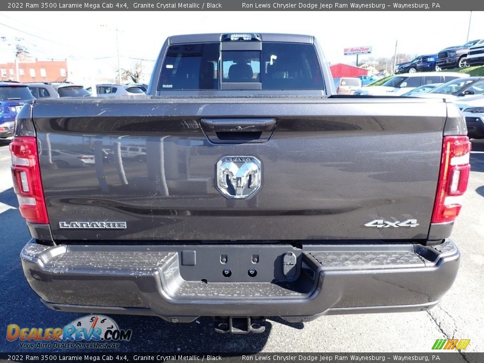 2022 Ram 3500 Laramie Mega Cab 4x4 Granite Crystal Metallic / Black Photo #4