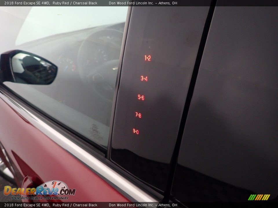 2018 Ford Escape SE 4WD Ruby Red / Charcoal Black Photo #18