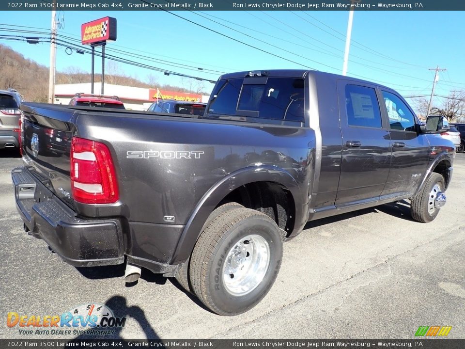 2022 Ram 3500 Laramie Mega Cab 4x4 Granite Crystal Metallic / Black Photo #6